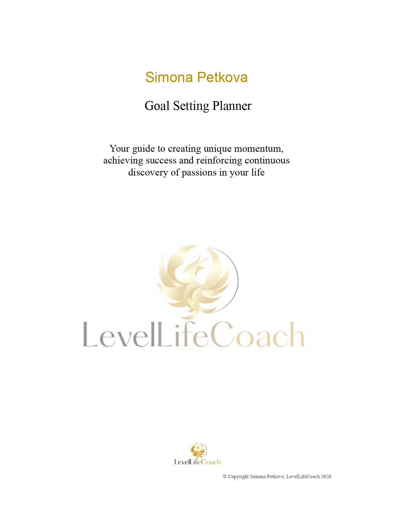 Goal Setting Planner